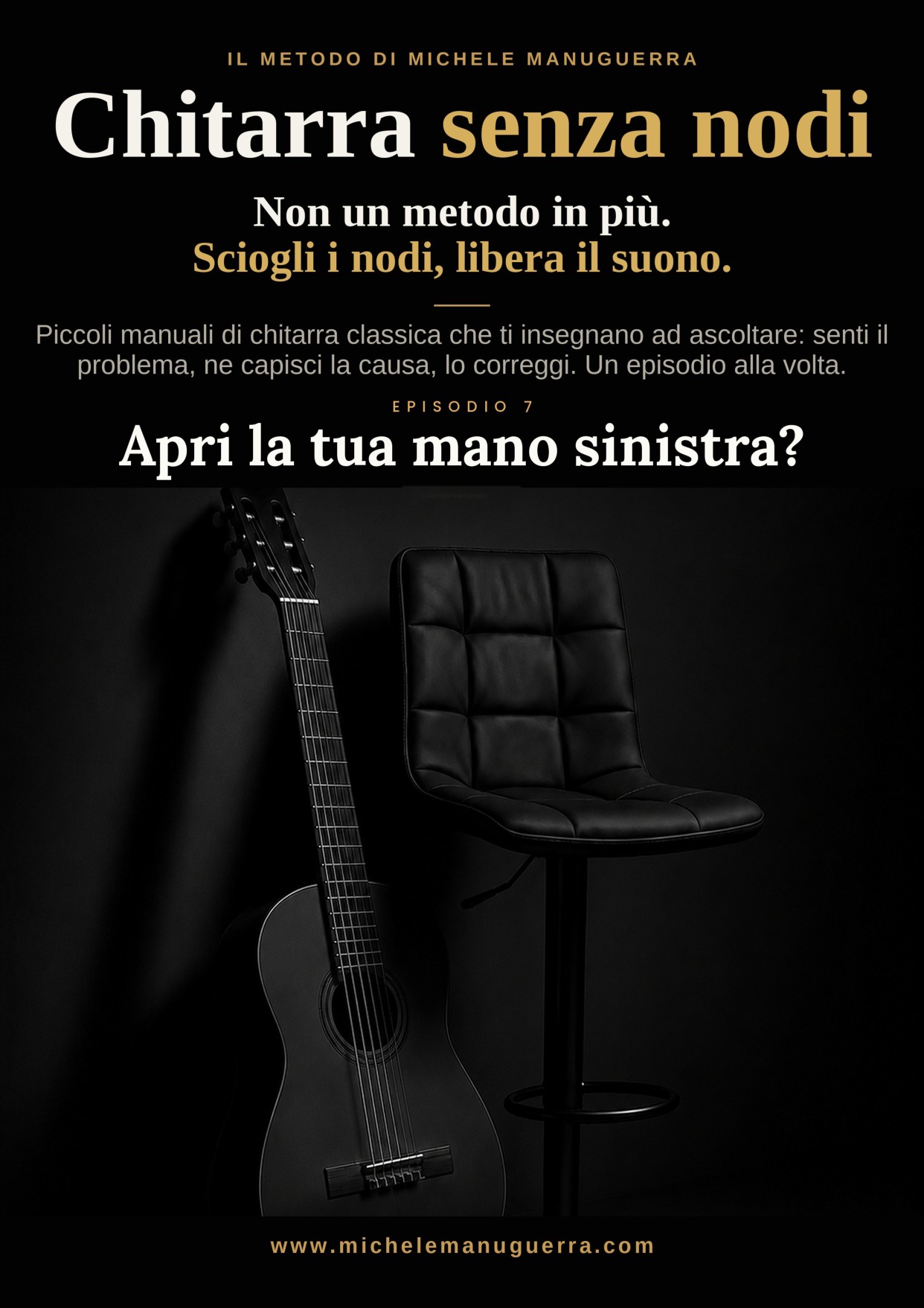 Copertina — Chitarra senza nodi: Apri la tua mano sinistra?